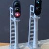 Fiber Optic Lighting Block Signal 2-Lite (N/HO/O Scale)