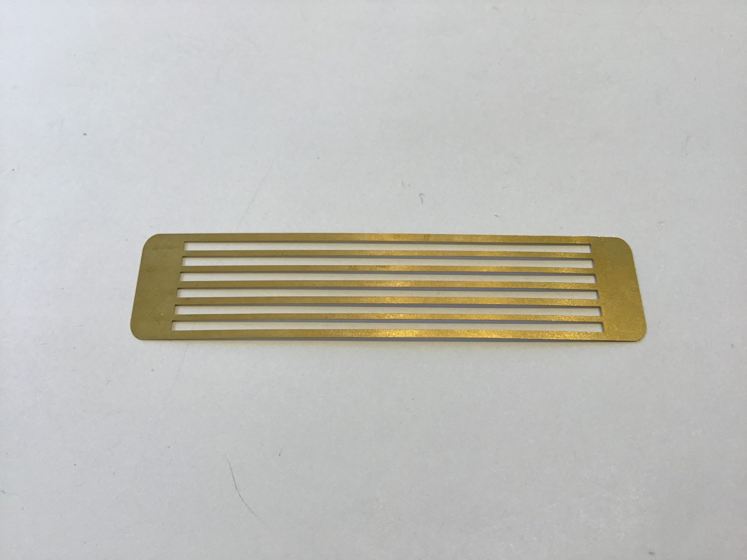 HO Brass (floating brass) 2mm Axle pickup Strips (5 per strip)